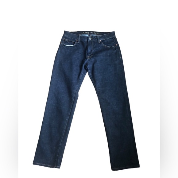 American Eagle Next Level Flex Stretch Slim Straight Jean Dark Denim Sz.32X29” - Picture 2 of 6